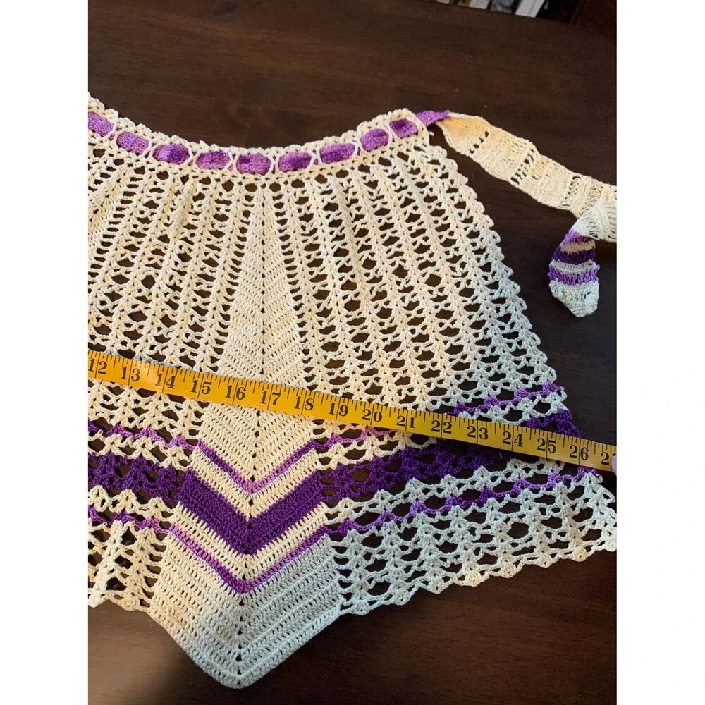 Vintage Hand Crocheted Apron